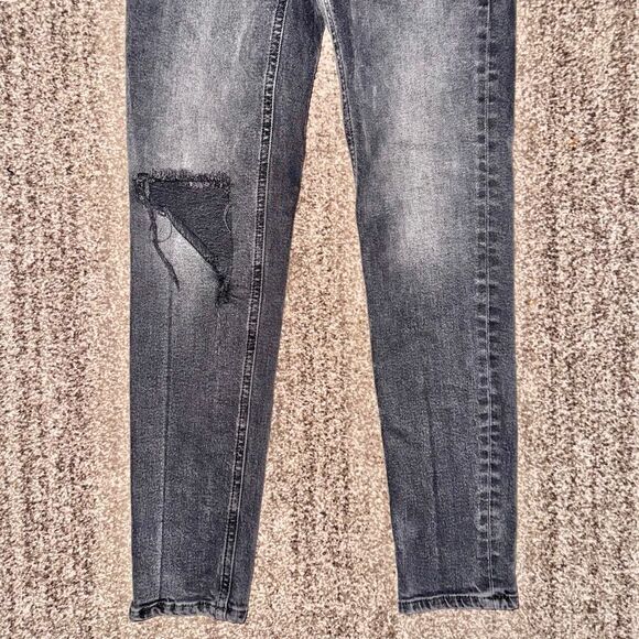 We The Free Free People Black Washed Denim Jeans Size 26 - Picture 4 of 9